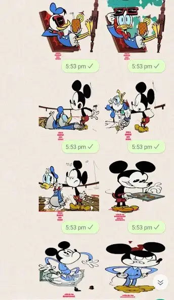 Play Mickey  Stickers for  WA  and enjoy Mickey  Stickers for  WA with UptoPlay
