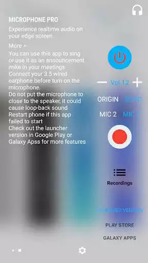 Play Microphone  Recorder on Edge  and enjoy Microphone  Recorder on Edge with UptoPlay