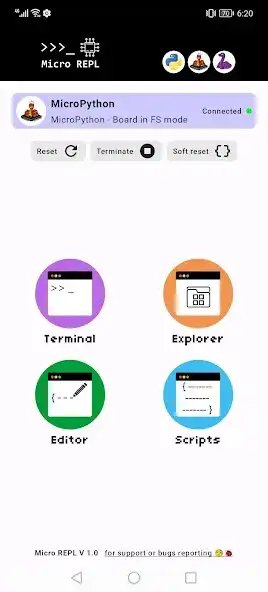 Play Micro REPL - MicroPython IDE  and enjoy Micro REPL - MicroPython IDE with UptoPlay
