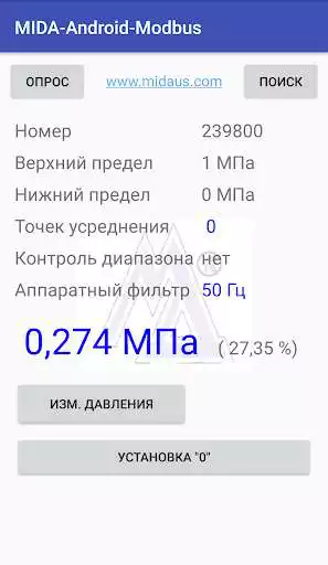 Play MIDA-Android-Modbus