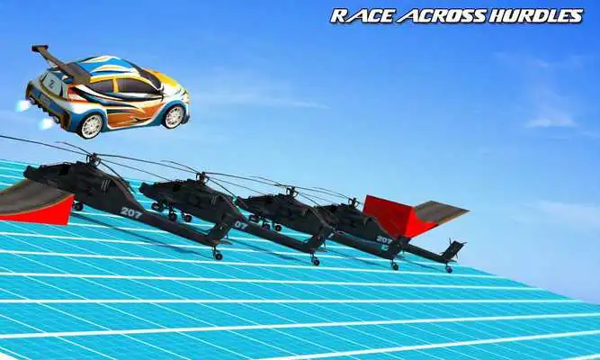 Play mid Air Ramp Car Stunts 3D