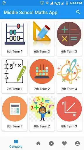 Play Middle School Maths App as an online game Middle School Maths App with UptoPlay