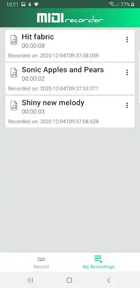Play MIDI Recorder as an online game MIDI Recorder with UptoPlay