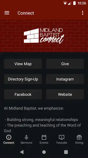 Play Midland Baptist Connect  and enjoy Midland Baptist Connect with UptoPlay
