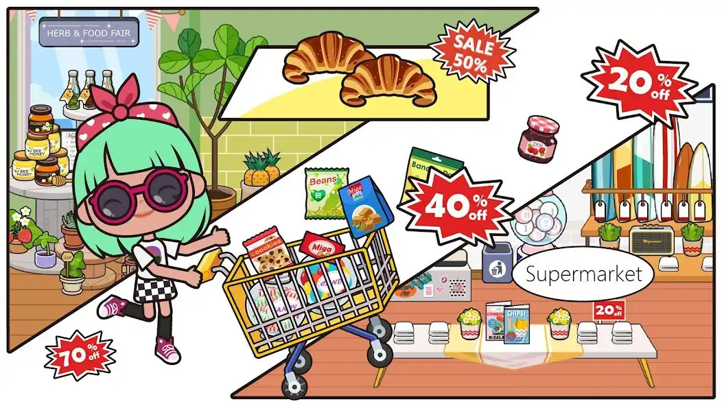 Play Miga Town: My Store as an online game Miga Town: My Store with UptoPlay