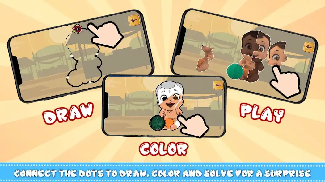 Play Mighty Little Bheem Color and Puzzles Game  and enjoy Mighty Little Bheem Color and Puzzles Game with UptoPlay