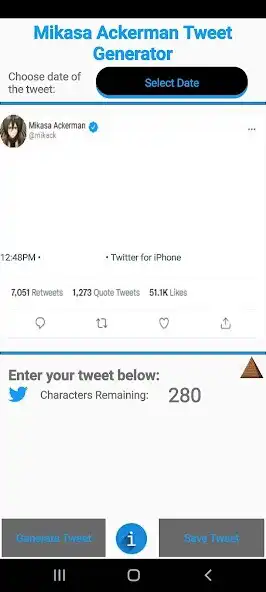 Play Mikasa Ackerman Tweet creator and enjoy Mikasa Ackerman Tweet creator with UptoPlay Play Mikasa Ackerman Tweet creator and enjoy Mikasa Ackerman Tweet creator with UptoPlay