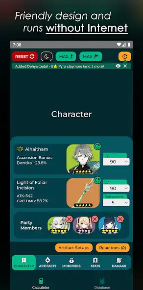 Play Miku Genshin Damage Calculator as an online game Miku Genshin Damage Calculator with UptoPlay
