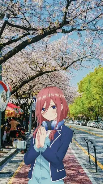 Play Miku Nakano Wallpapers HD as an online game Miku Nakano Wallpapers HD with UptoPlay