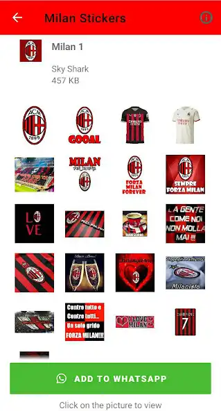 Play Milan Stickers as an online game Milan Stickers with UptoPlay