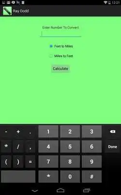 Play Miles  Feet Converter