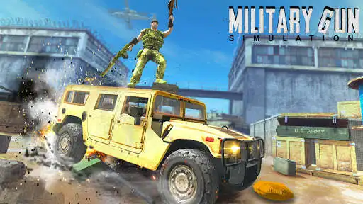 Play Military Gun Simulation- offline Games 2021 as an online game Military Gun Simulation- offline Games 2021 with UptoPlay
