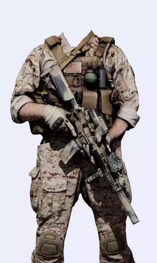 Play Military Photo Suit