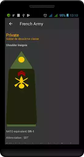 Play Military ranks of France as an online game Military ranks of France with UptoPlay