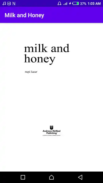 Play Milk and Honey by Rupi Kaur as an online game Milk and Honey by Rupi Kaur with UptoPlay