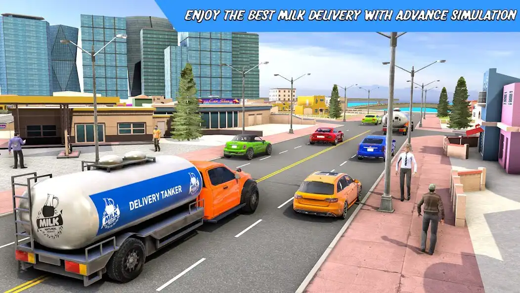 Play Milk Delivery Truck Games 3D as an online game Milk Delivery Truck Games 3D with UptoPlay