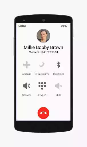 Play Millie Bobby Brown Fake Call Video Chat Simulation as an online game Millie Bobby Brown Fake Call Video Chat Simulation with UptoPlay