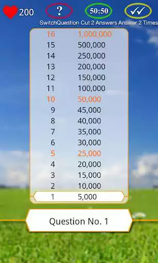 Play Millionaire (Guess the Photo) as an online game Millionaire (Guess the Photo) with UptoPlay