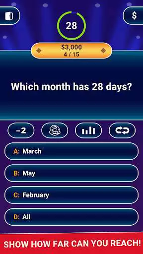 Play Millionaire Trivia Game Quiz  and enjoy Millionaire Trivia Game Quiz with UptoPlay