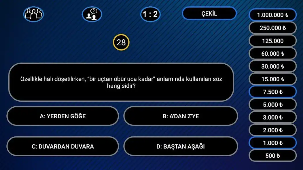 Play Milyoner Quiz 2023 as an online game Milyoner Quiz 2023 with UptoPlay