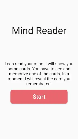 Play Mind Reader - Card Magic Trick