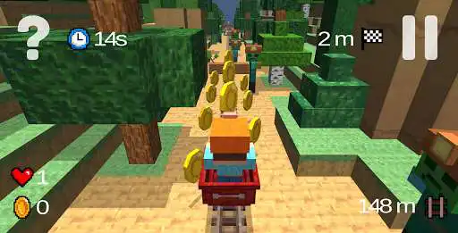 Play APK Minecart Zombies  and enjoy Minecart Zombies with UptoPlay com.leap12.zombiehack