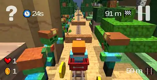 Play APK Minecart Zombies  and enjoy Minecart Zombies with UptoPlay com.leap12.zombiehack