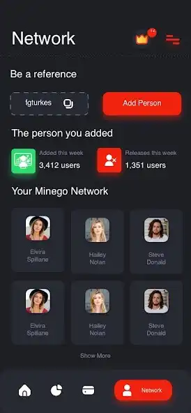 Play MineGo Network - Cloud Earning as an online game MineGo Network - Cloud Earning with UptoPlay