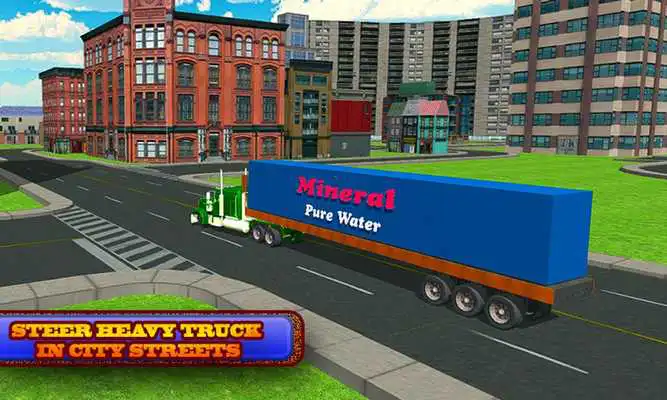 Play Mineral Water Delivery Truck  City Transport