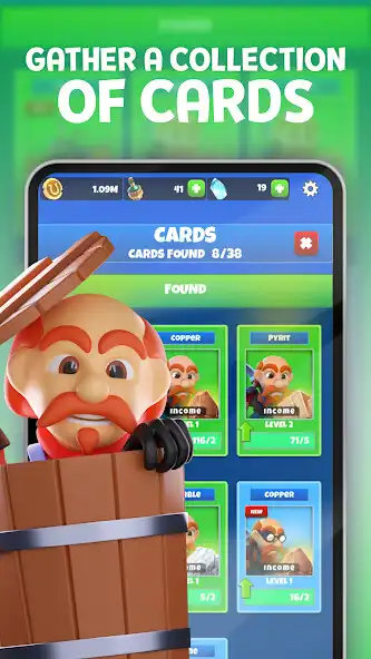 Play Miners Day: idle merge as an online game Miners Day: idle merge with UptoPlay