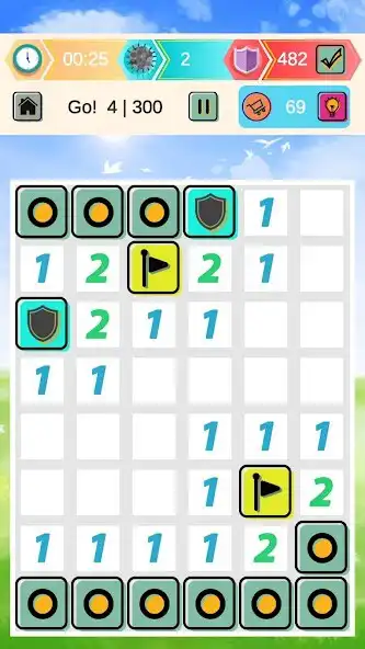 Play Minesweeper: Go! as an online game Minesweeper: Go! with UptoPlay