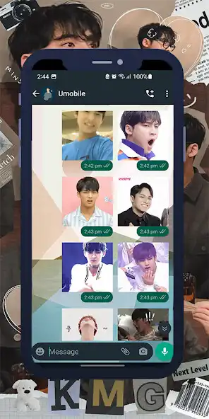 Play Mingyu Animated WASticker as an online game Mingyu Animated WASticker with UptoPlay