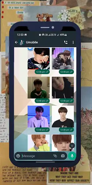Play Minhyuk Animated WASticker as an online game Minhyuk Animated WASticker with UptoPlay