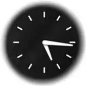 Free play online Mini Analog Clock Widget APK