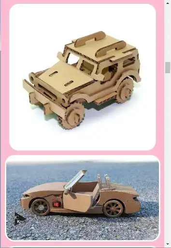 Play Miniature Car Design From Cardboard