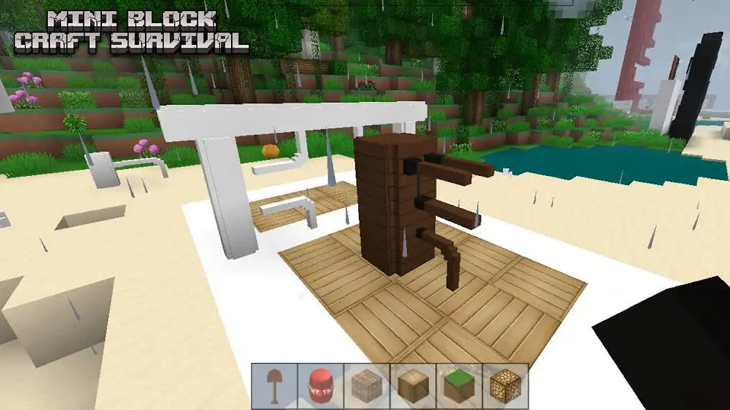 Play Mini Block Craft Survival as an online game Mini Block Craft Survival with UptoPlay