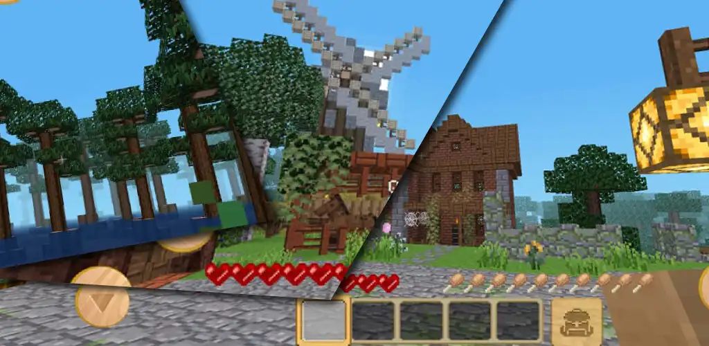 Mini Craft : Build Block Craft online game with UptoPlay