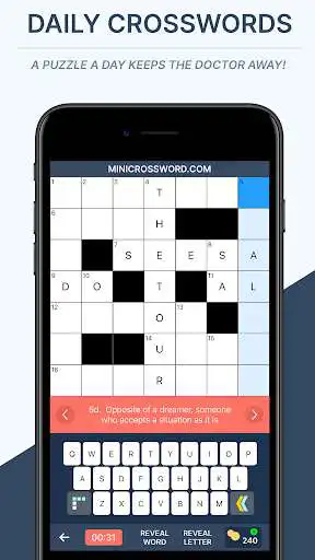Play Mini Crossword - Daily Puzzles  and enjoy Mini Crossword - Daily Puzzles with UptoPlay