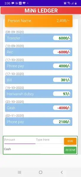 Play Mini Ledger (Pocket Ledger) as an online game Mini Ledger (Pocket Ledger) with UptoPlay