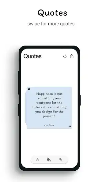 Play Minimalist Quotes App - just swipe for a new quote  and enjoy Minimalist Quotes App - just swipe for a new quote with UptoPlay