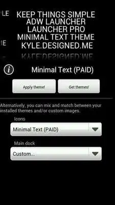 Play Minimal Text THEME - FREE