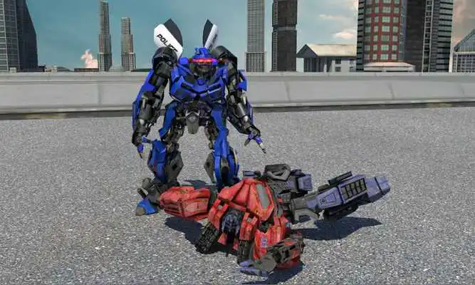 Play Mini Police War Robot