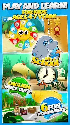 Play MiniSchool Lite (Math, Rhymes, Tell time, Colors)  and enjoy MiniSchool Lite (Math, Rhymes, Tell time, Colors) with UptoPlay