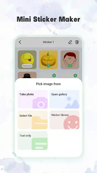 Play Mini Sticker Maker as an online game Mini Sticker Maker with UptoPlay