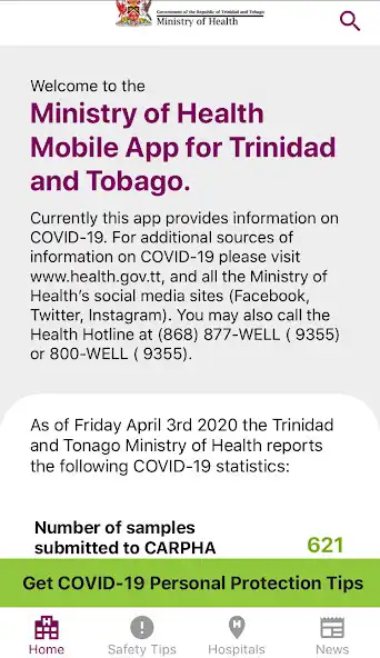 Play Ministry of Health, Trinidad and Tobago  and enjoy Ministry of Health, Trinidad and Tobago with UptoPlay