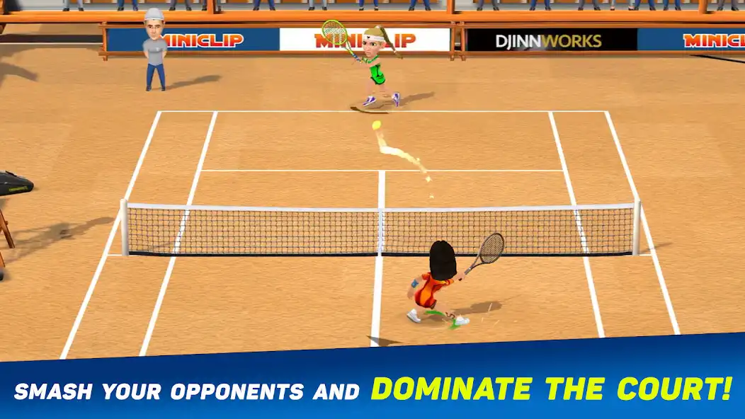 Play Mini Tennis: Perfect Smash as an online game Mini Tennis: Perfect Smash with UptoPlay