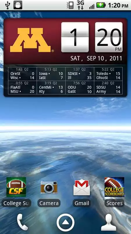 Play Minnesota Gophers Live Clock