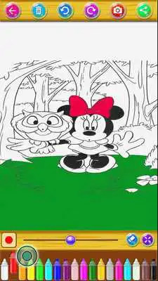 Play Minnie Mouse Coloring Book  Drawing Game