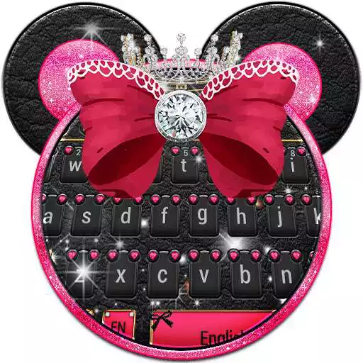 Free play online Minny Cute Pink Bowknot Keyboard  APK