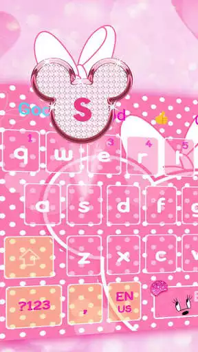 Play Minny Cute Pink Bowknot Keyboard Theme